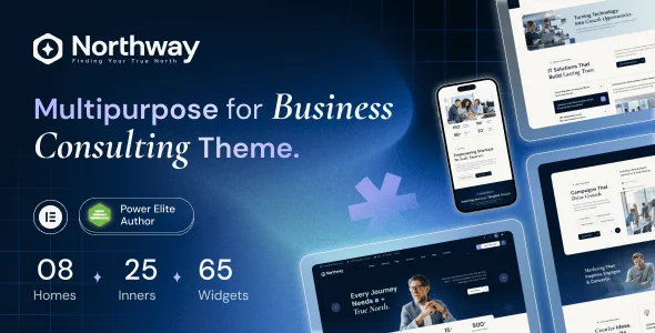 Northway - Business Consulting WordPress Theme — homepage layout