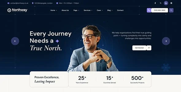 Northway - Business Consulting WordPress Theme — blog and article listing