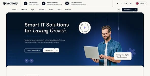 Northway - Business Consulting WordPress Theme — single post layout
