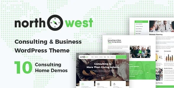 Northwest - Consulting WordPress Theme — homepage layout