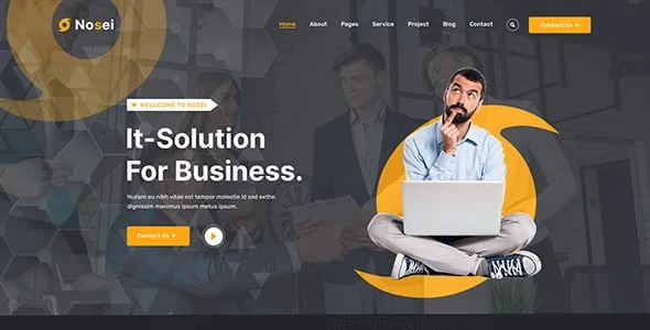 Nosei - IT Solutions & Services WordPress Theme — interior page design