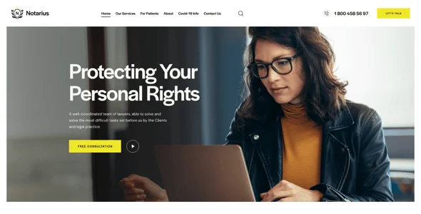 Notarius -  Lawyer Legal Advisor WordPress Theme — single post layout