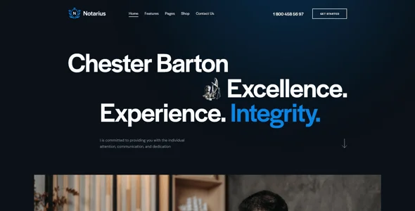 Notarius -  Lawyer Legal Advisor WordPress Theme — design detail view