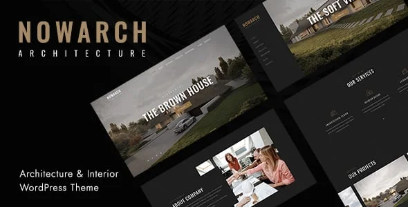 NOWARCH - Architecture and Interior WordPress Theme — homepage layout