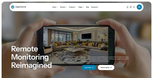 Openhome - CCTV & Security WordPress Theme — blog and article listing