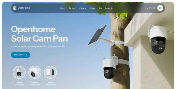 Openhome - CCTV & Security WordPress Theme — interior page design