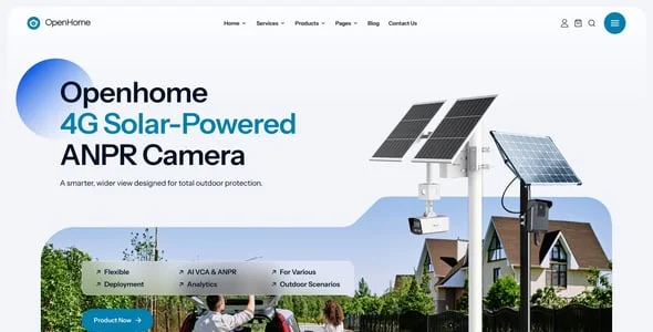 Openhome - CCTV & Security WordPress Theme — design detail view