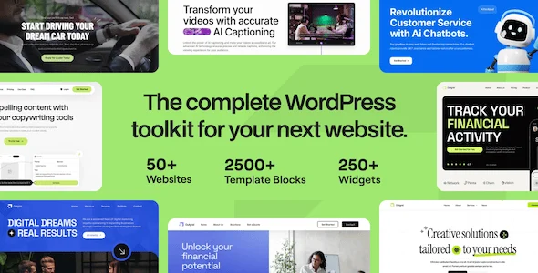 Outgrid - Multi-Purpose Elementor WordPress Theme — homepage layout