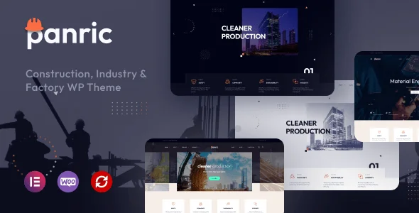 Panric - Factory Wordpress Theme — homepage layout