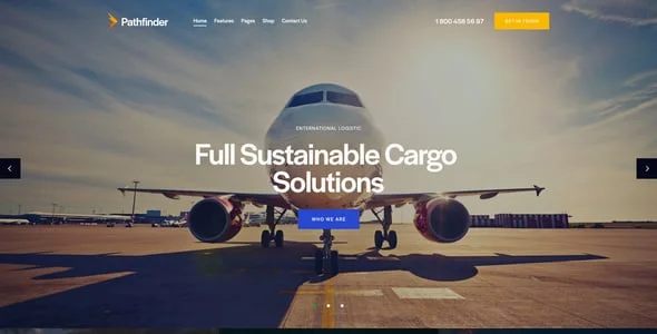 Pathfinder - Shipping, Supply & Delivery Services WordPress Theme — interior page design