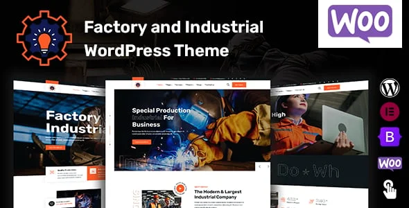 Pentair - Industry & Factory WordPress Theme — homepage layout
