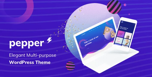 Pepper - Elegent Multi Purpose WordPress Theme — homepage layout