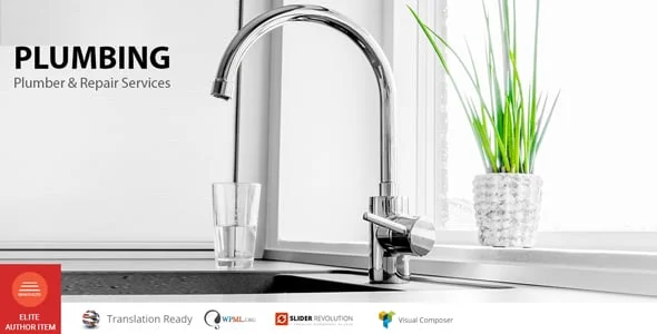 Plumbing – Repair services WP Theme — homepage layout