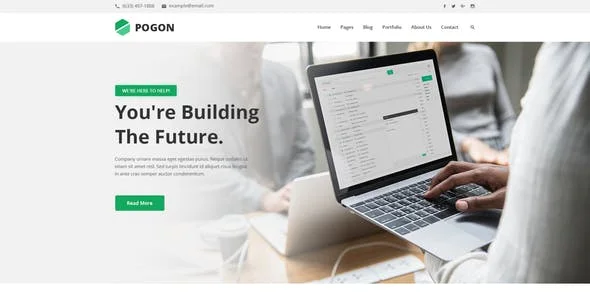 Pogon - Business and Finance Corporate WordPress Theme — blog and article listing