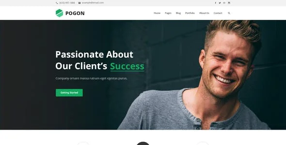 Pogon - Business and Finance Corporate WordPress Theme — interior page design