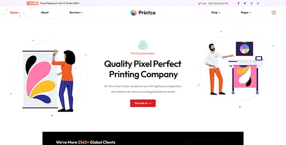 Printco - Printing Services WordPress Theme — single post layout