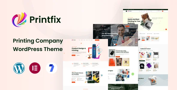 Printfix - Printing Services Company WordPress Theme — homepage layout