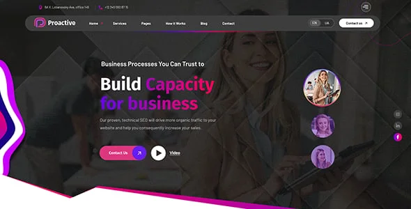 Proactive - Web Design Agency WordPress Theme — blog and article listing