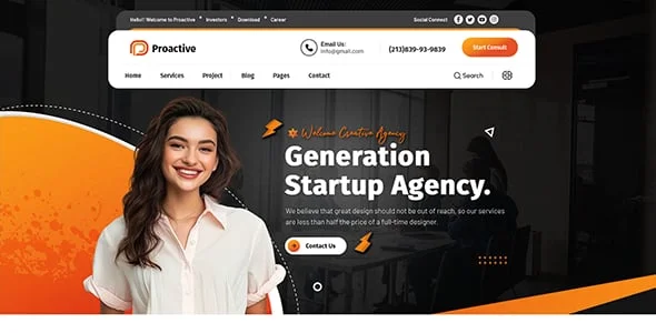 Proactive - Web Design Agency WordPress Theme — single post layout