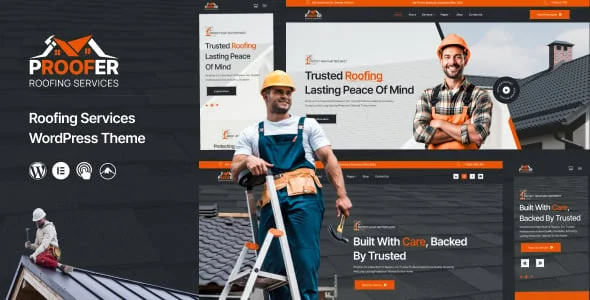 Proofer - Roofing WordPress Theme — homepage layout