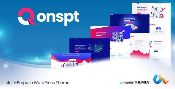 Qonspt - Isometric MultiPurpose WordPress Theme — homepage layout