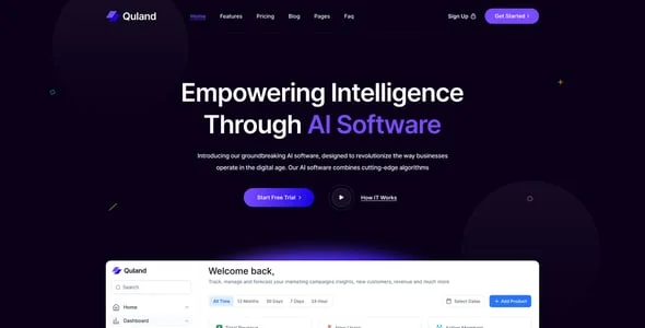 Quland - Landing Page Elementor WordPress Theme — design detail view