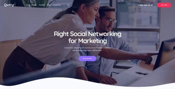 Qwery - Multi-Purpose Business WordPress & WooCommerce Theme + AI Features — interior page design