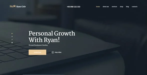 R.Cole | Life Coach & Business Coach WordPress Theme — interior page design