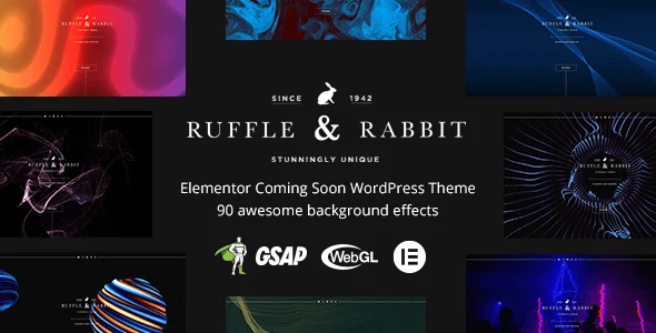 Rabbit - Elementor Coming Soon WordPress Theme — homepage layout