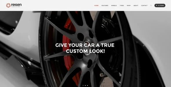 Reisen | Auto Store & Car Repair WordPress Theme — interior page design