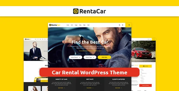 Rentacar - Car Rental / Listing WordPress Theme — homepage layout