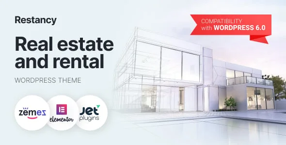 Restancy - Real Estate and Rental WordPress Theme — homepage layout