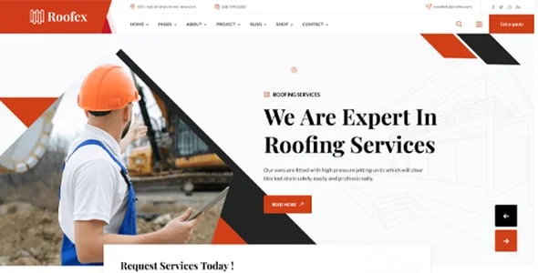Roofex - Roofing WordPress Theme — single post layout