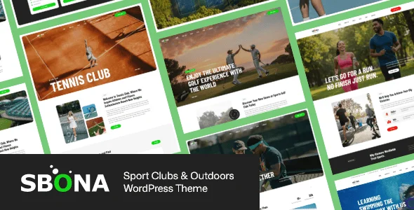 Sbona - Sport Clubs & Outdoors WordPress Theme — homepage layout