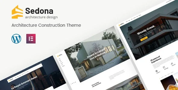 Sedona | Elementor Architecture Construction RTL WordPress Theme — homepage layout