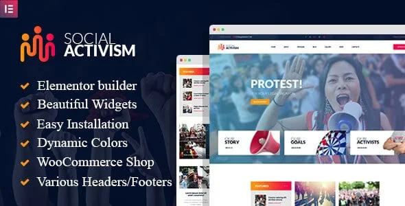 Social Activism - Non-Government Organization WordPress Theme — homepage layout