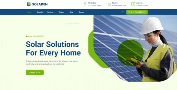 Solaren – Ecology & Solar Energy WordPress Theme — single post layout
