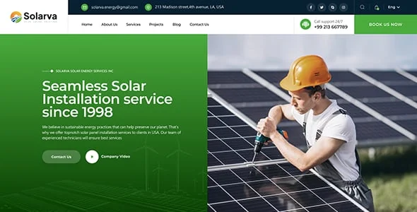 Solarva - Ecology & Solar Energy Theme — blog and article listing