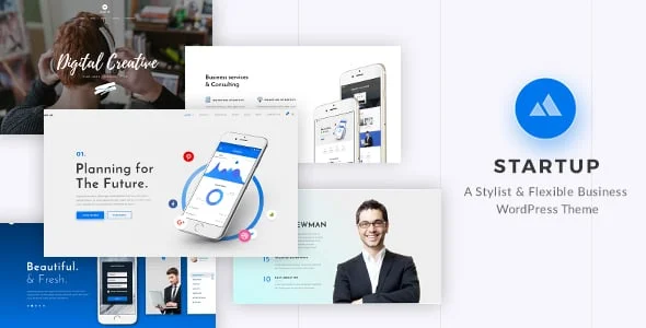 StartUp - Responsive Multi-Purpose WordPress Theme — homepage layout