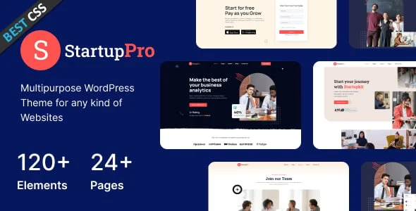 Startuppro - Multipurpose Business Consulting, Agency WordPress Theme — homepage layout