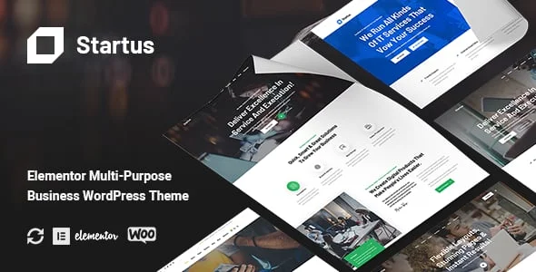 Startus - Multipurpose Business WordPress Theme — homepage layout