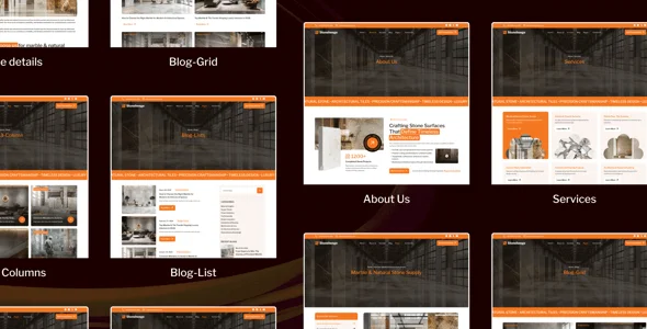 StoneHenge - Marble & Tiles WordPress Theme — design detail view