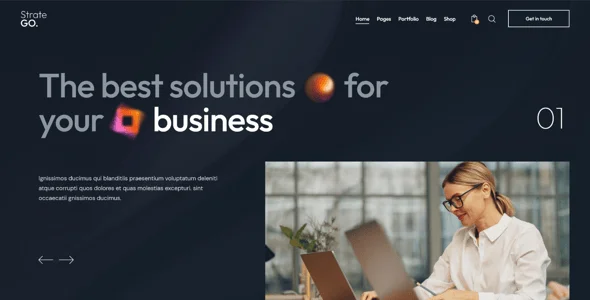 Stratego - Business, Trade & Sales WordPress Theme — blog and article listing