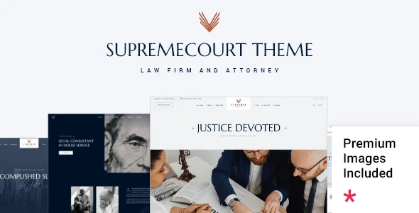 SupremeCourt - Law Firm and Attorney WordPress Theme — homepage layout