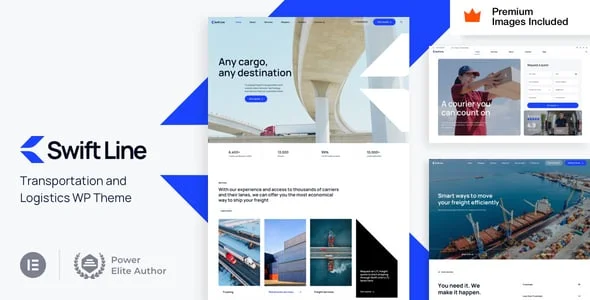 SwiftL - Trucking Courier — homepage layout