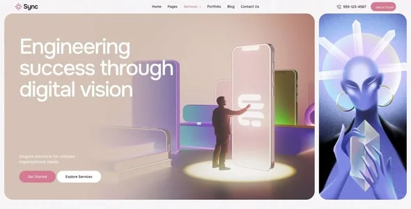 Sync - IT Solutions & Technology Elementor WordPress Theme — single post layout