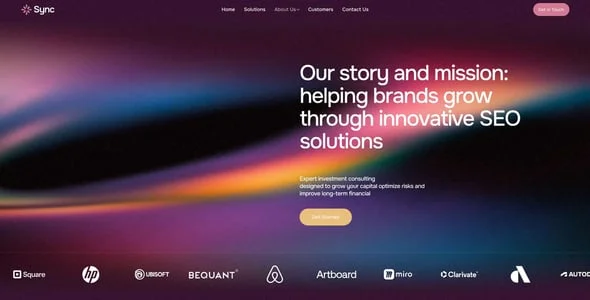 Sync - IT Solutions & Technology Elementor WordPress Theme — design detail view