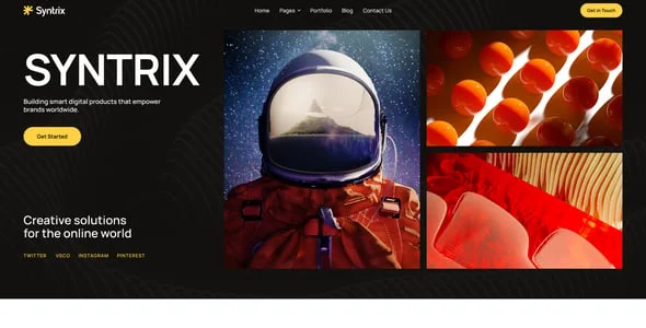 Syntrix - IT Startup & Digital Agency WordPress Theme — blog and article listing