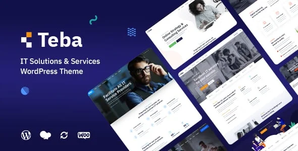 Teba - IT Solutions & Services WordPress Theme — homepage layout