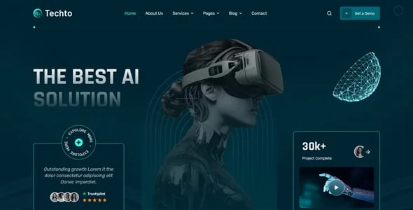 Techto – Business & IT Technology WordPress Theme — blog and article listing